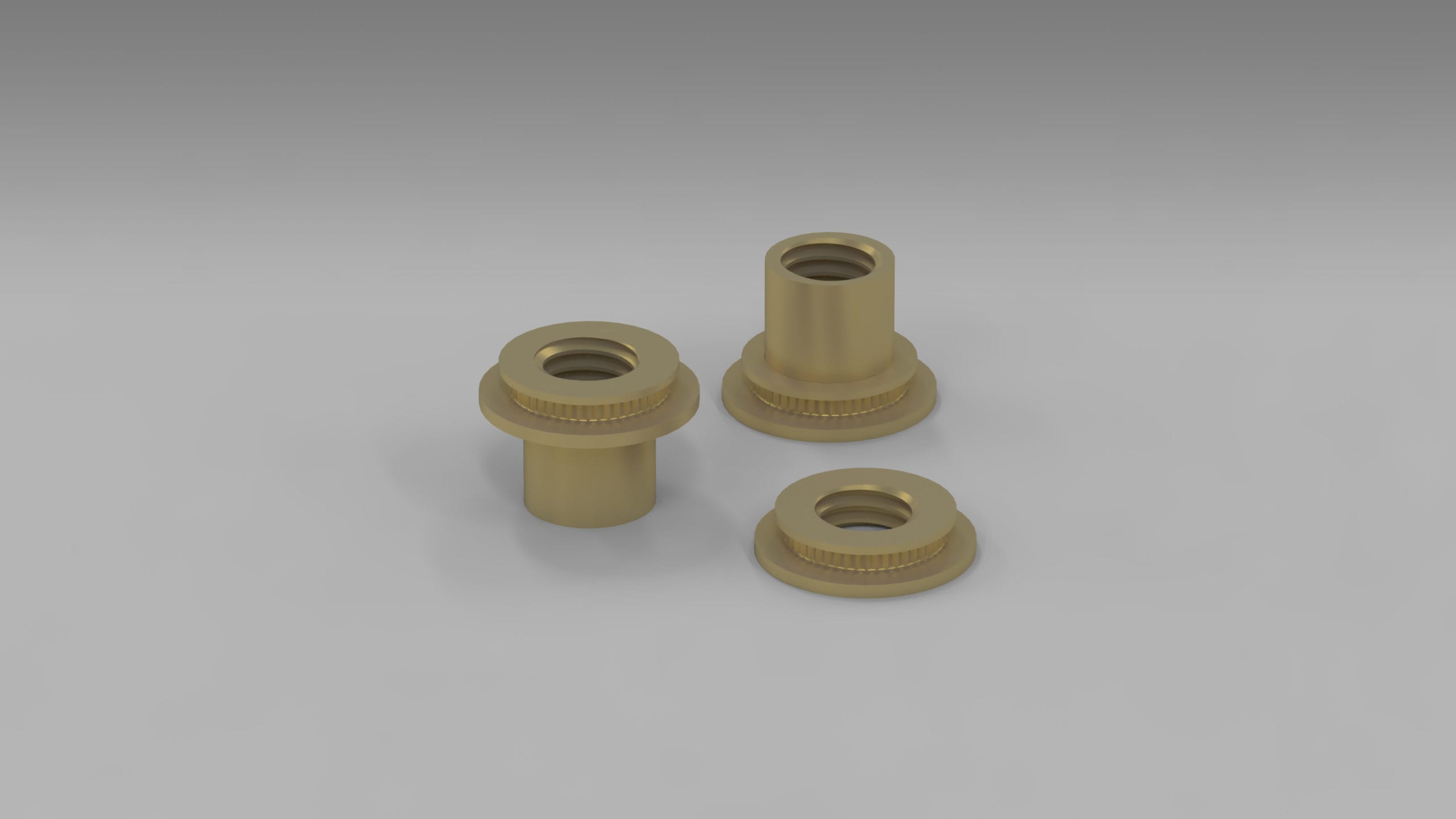 Three Pressure Displacement Fasteners for threaded hole in aluminum