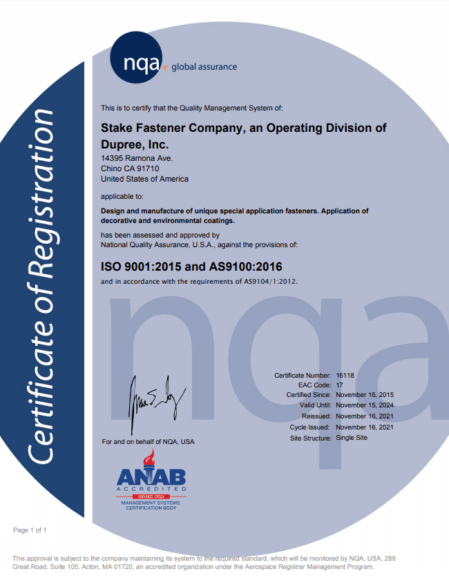 AS9100 Certification 2021